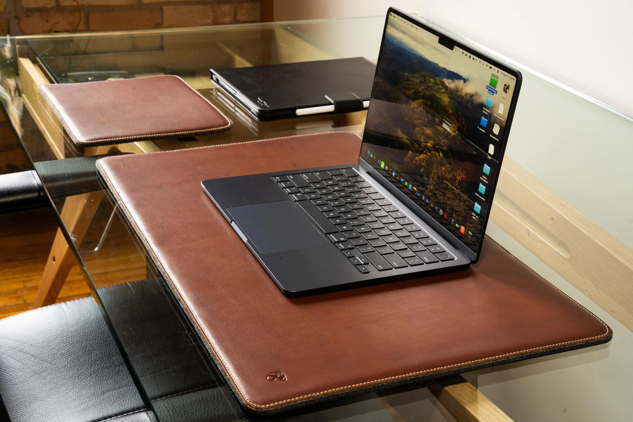 Leather And Woolen Desk Pad - Image 14