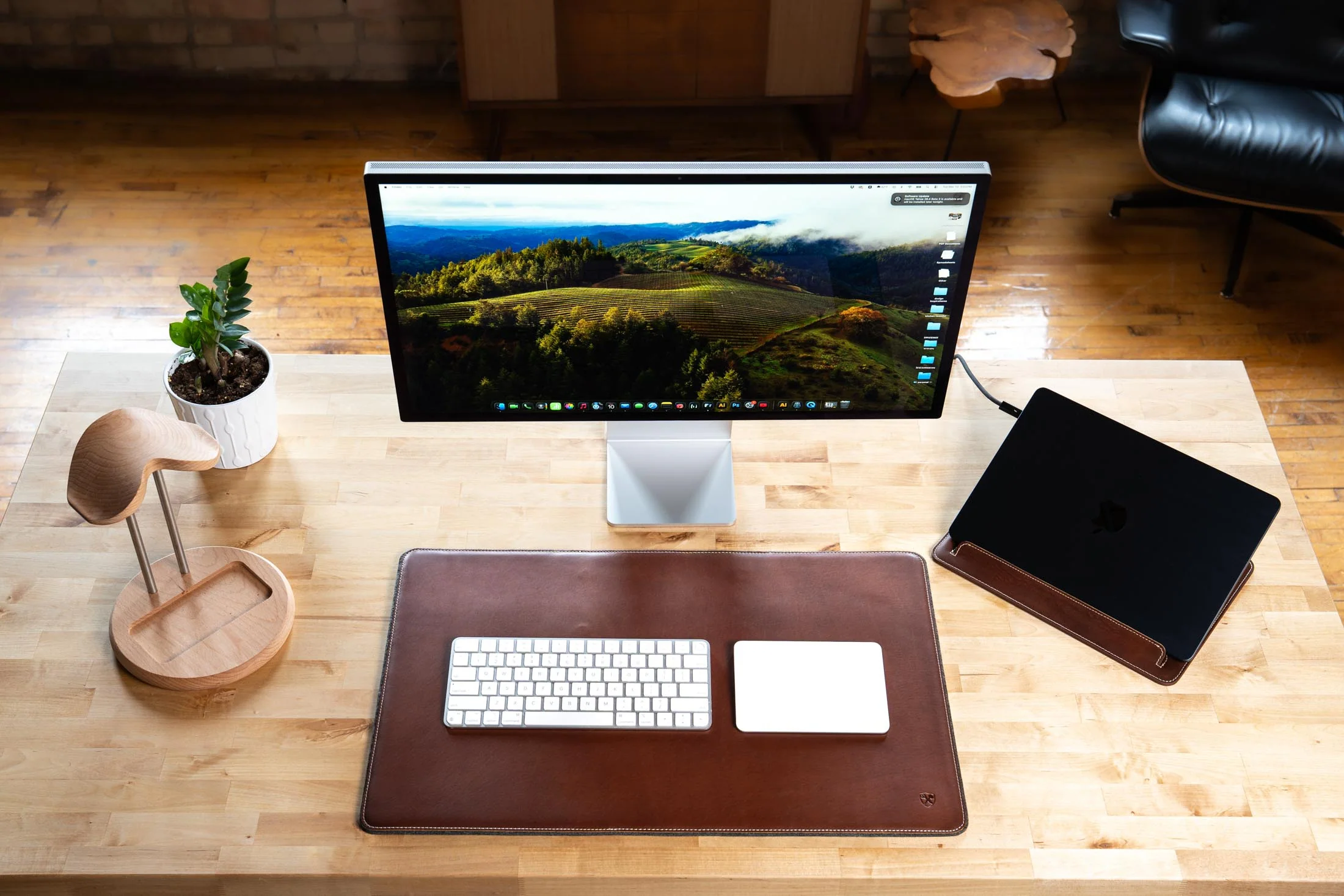 Leather And Woolen Desk Pad - Image 8