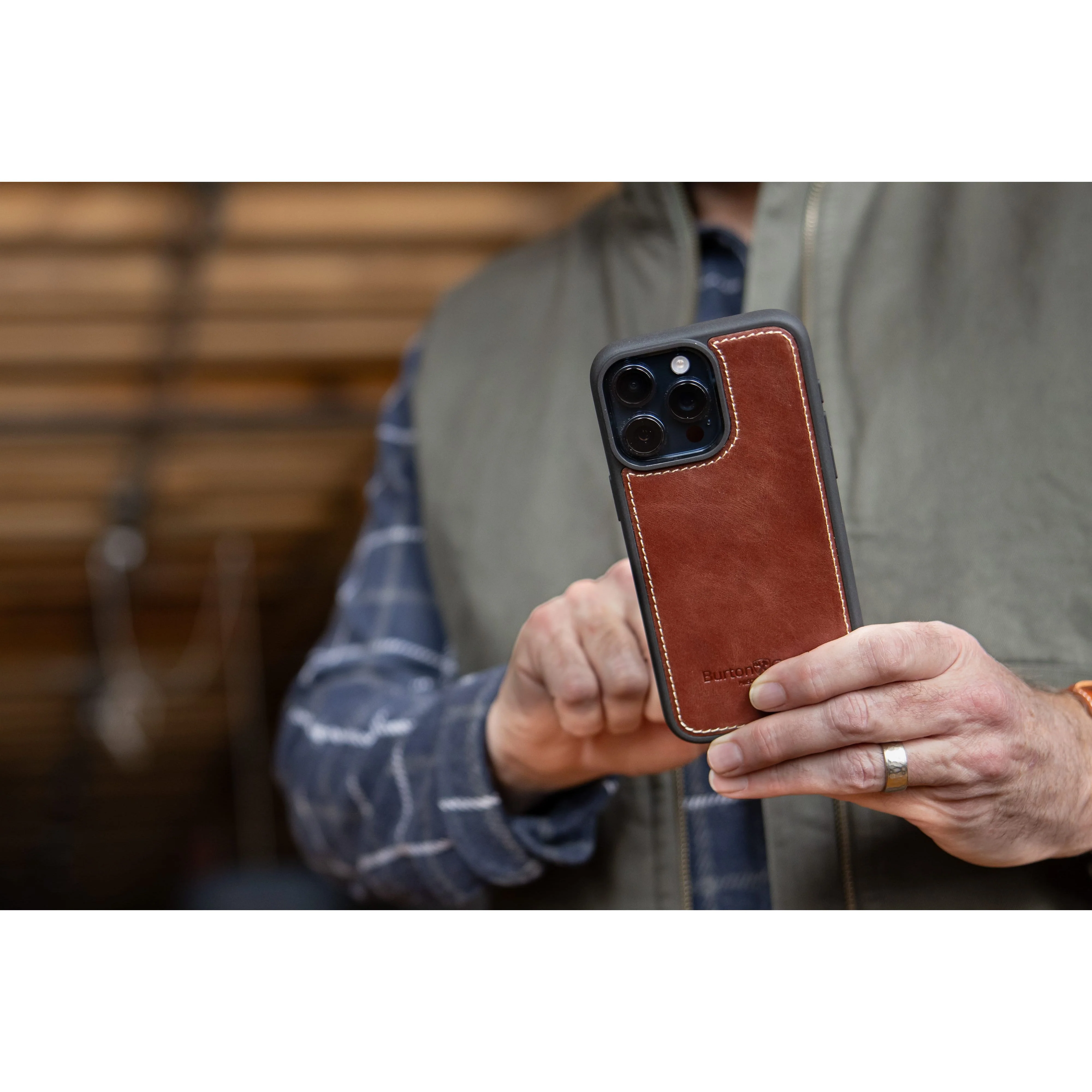 Leather Case For iPhone 15 Pro Max - Image 4
