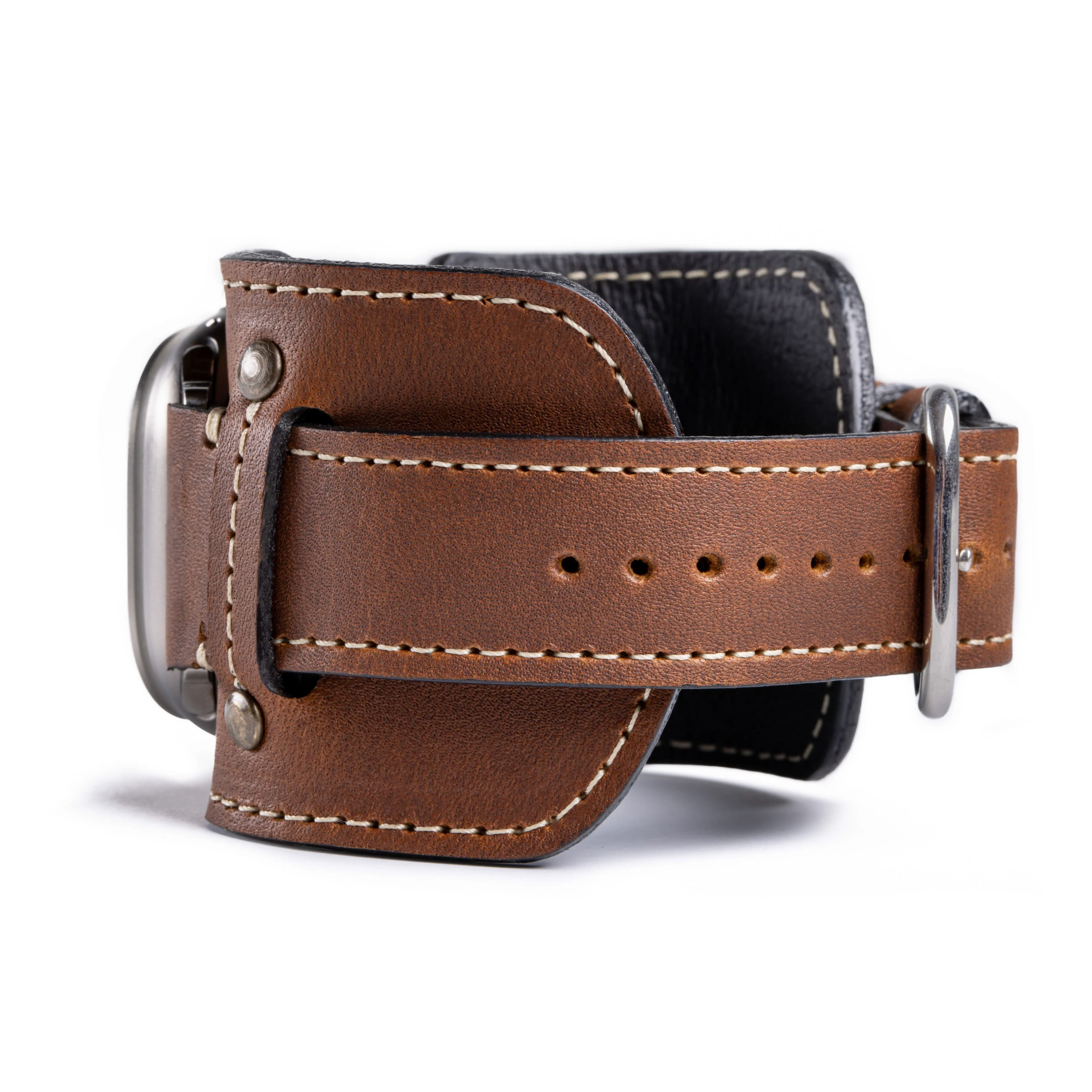 Vintage Leather Cuff For Apple Watch - Image 10