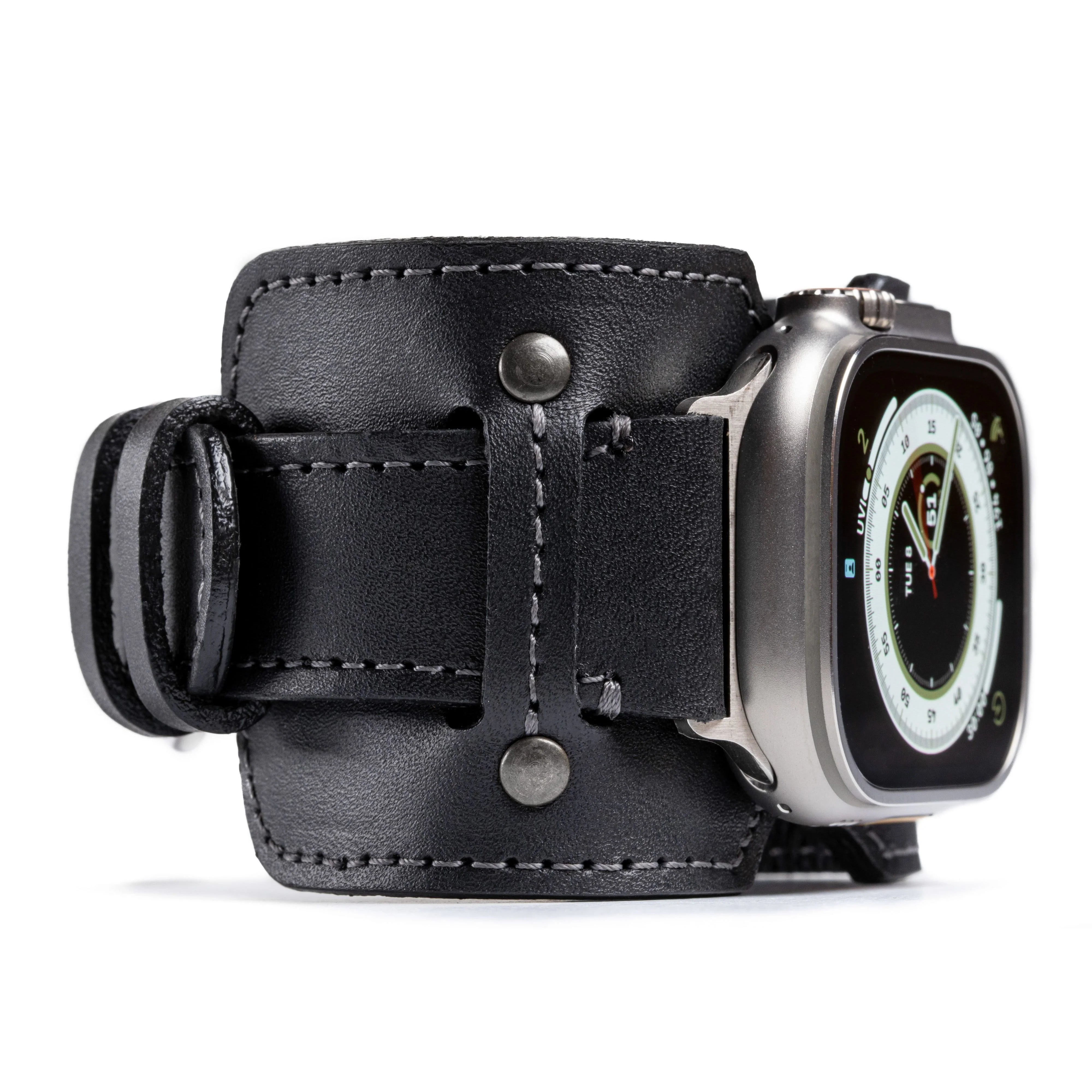 Vintage Leather Cuff For Apple Watch - Image 4