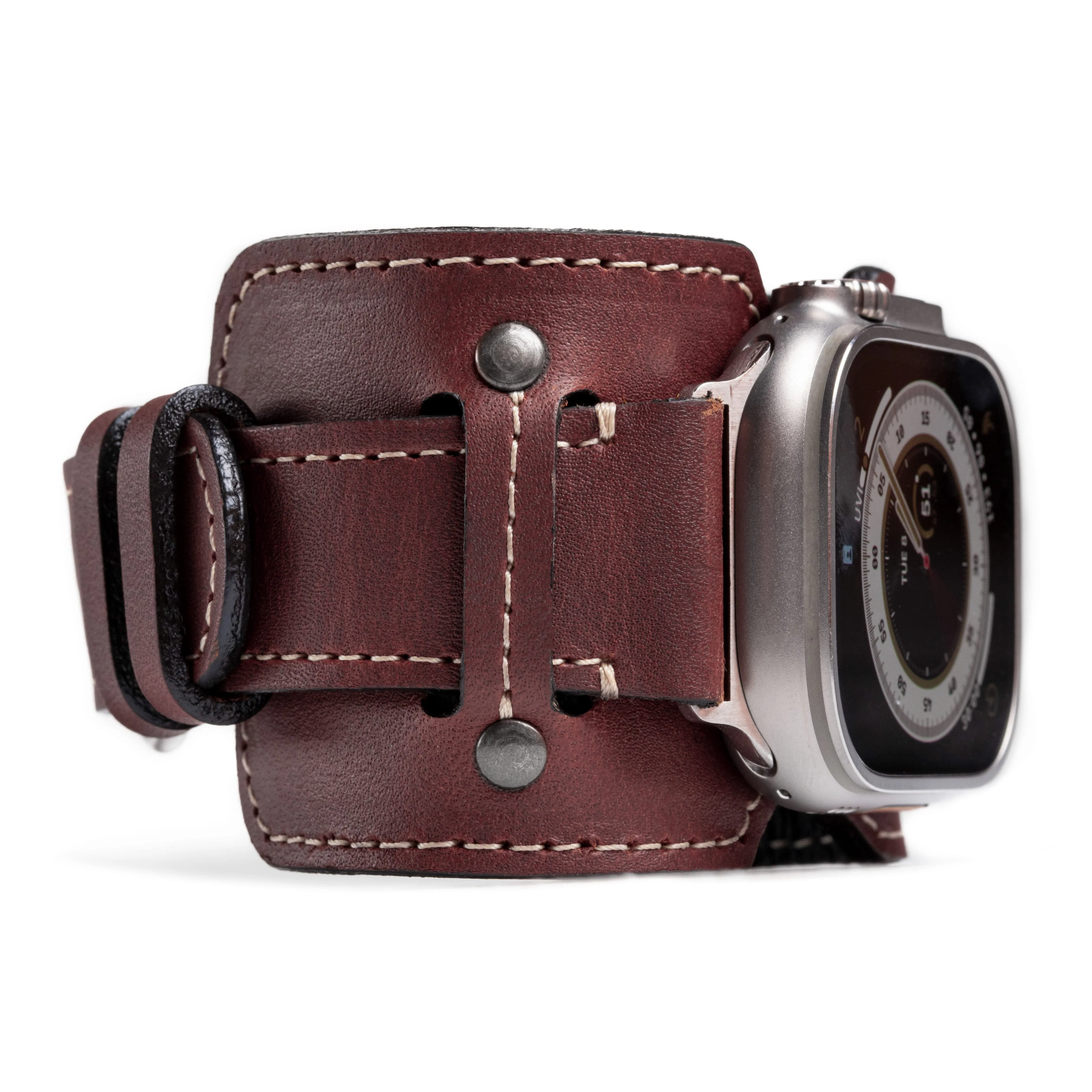 Vintage Leather Cuff For Apple Watch - Image 7