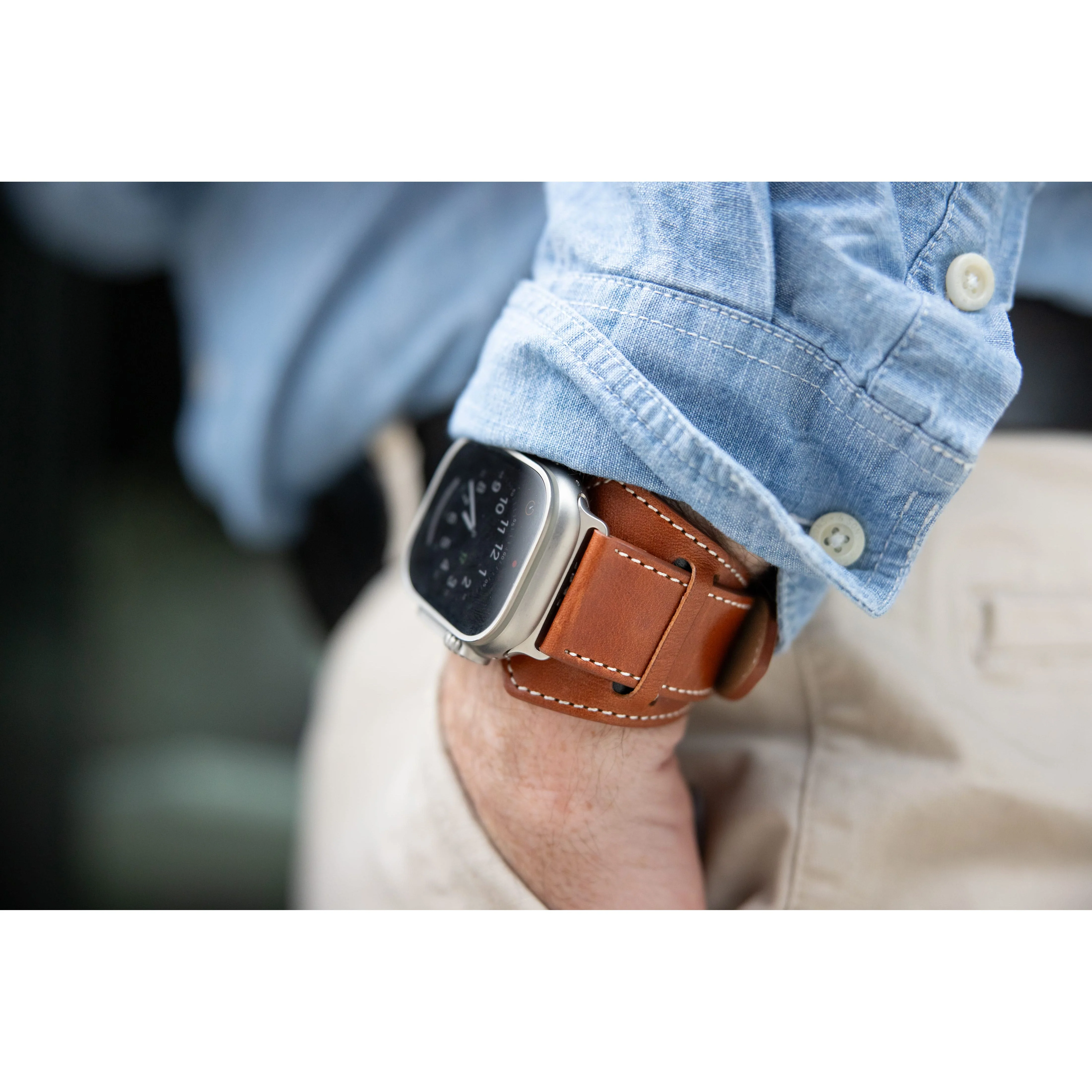 Slim Logan Leather Cuff - Image 17