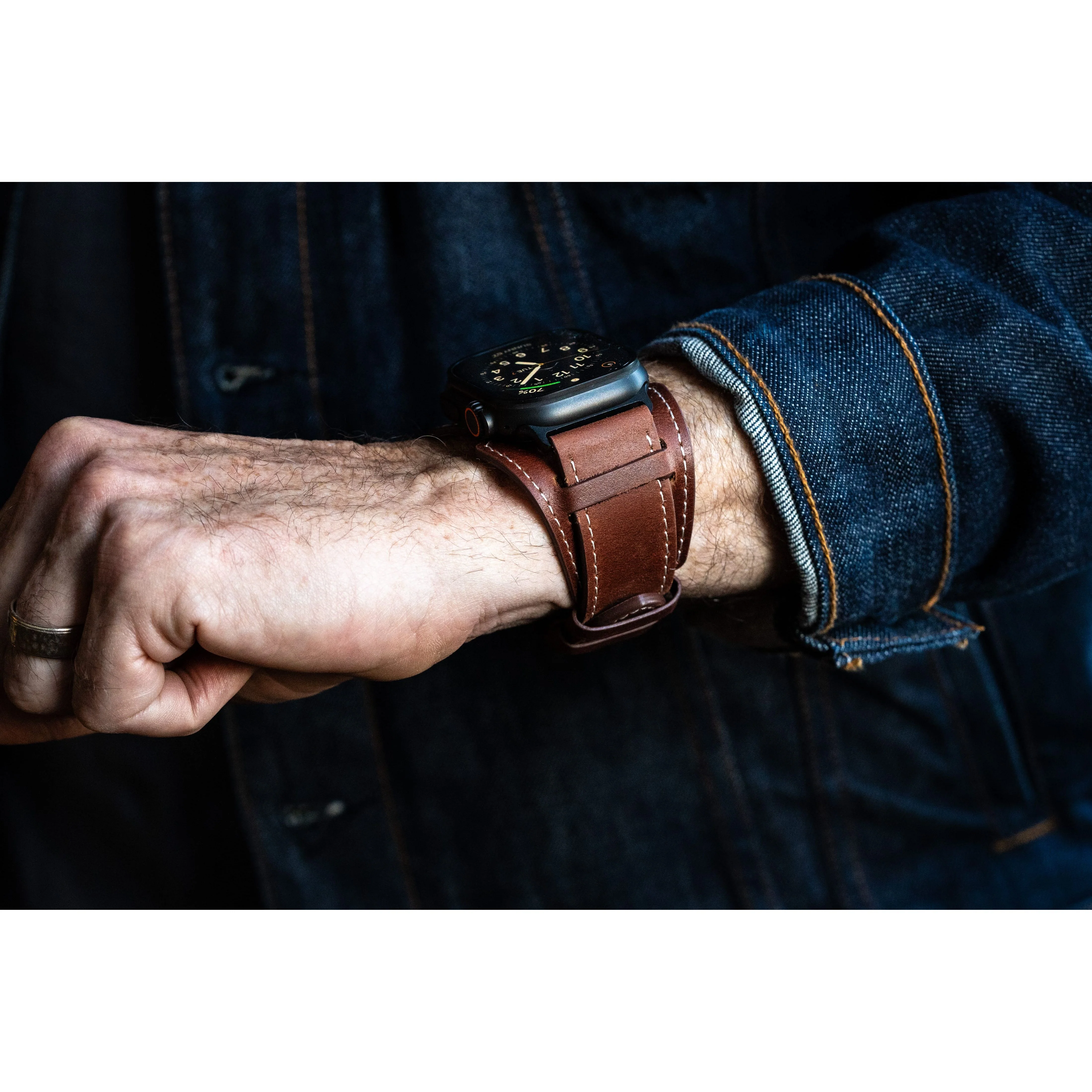 Slim Logan Leather Cuff - Image 6