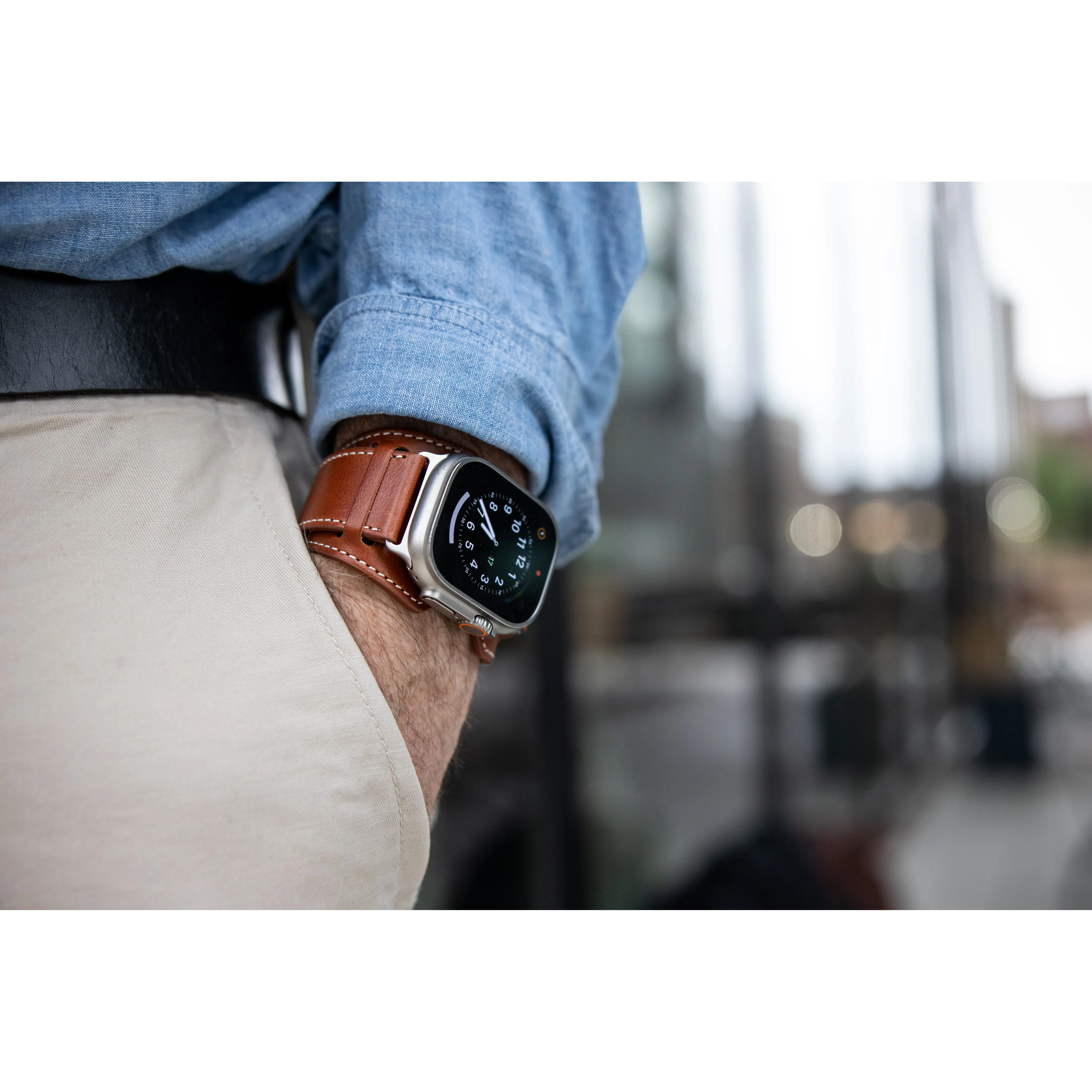 Slim Logan Leather Cuff - Image 8