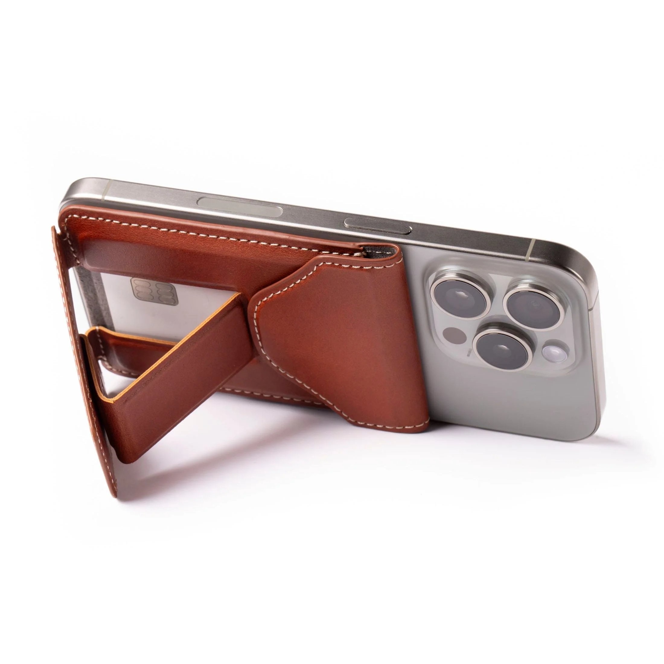 Slim Magsafe Leather Wallet Stand - Image 6