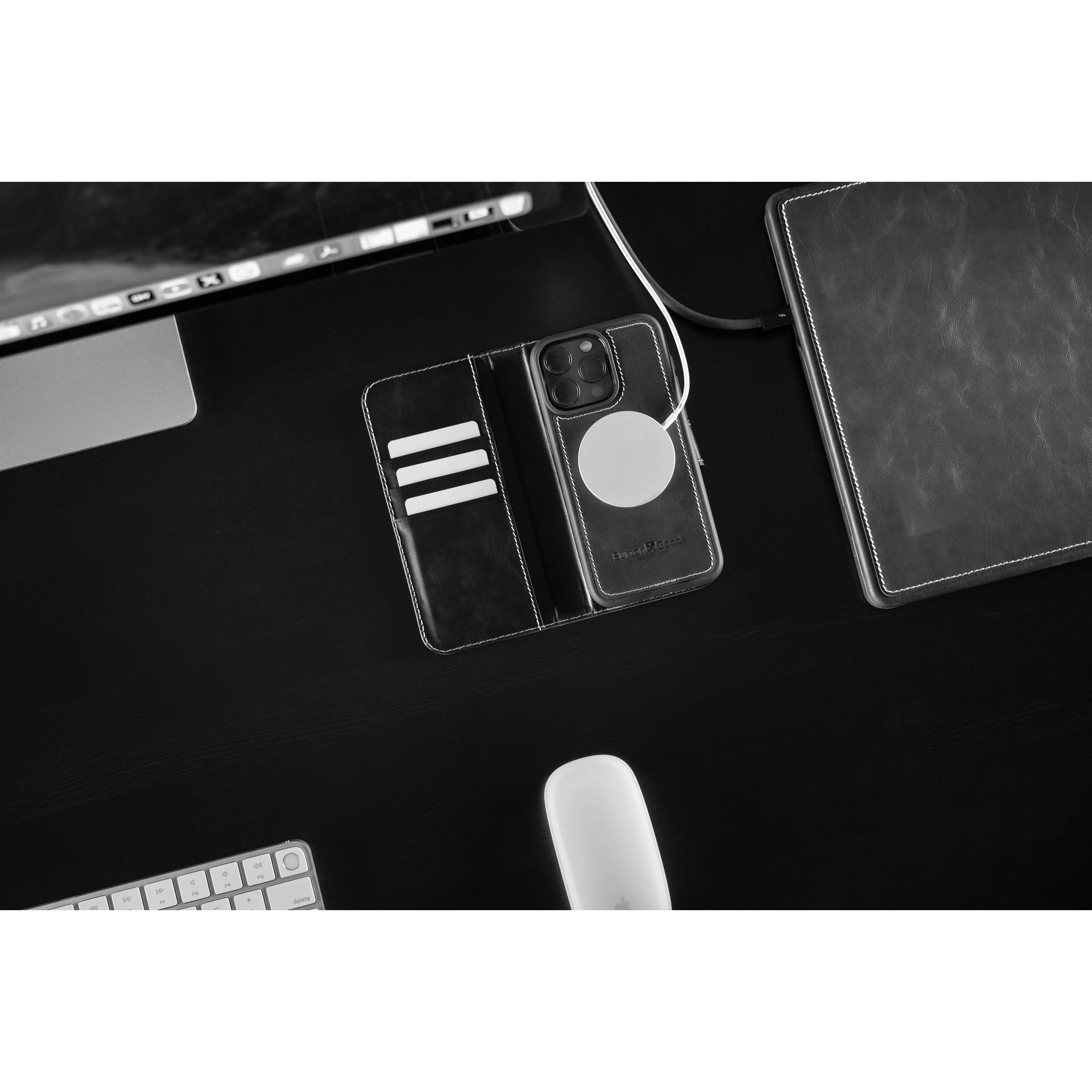 Modern Pocket Book Wallet Case For iPhone 14 Pro Max - Image 11
