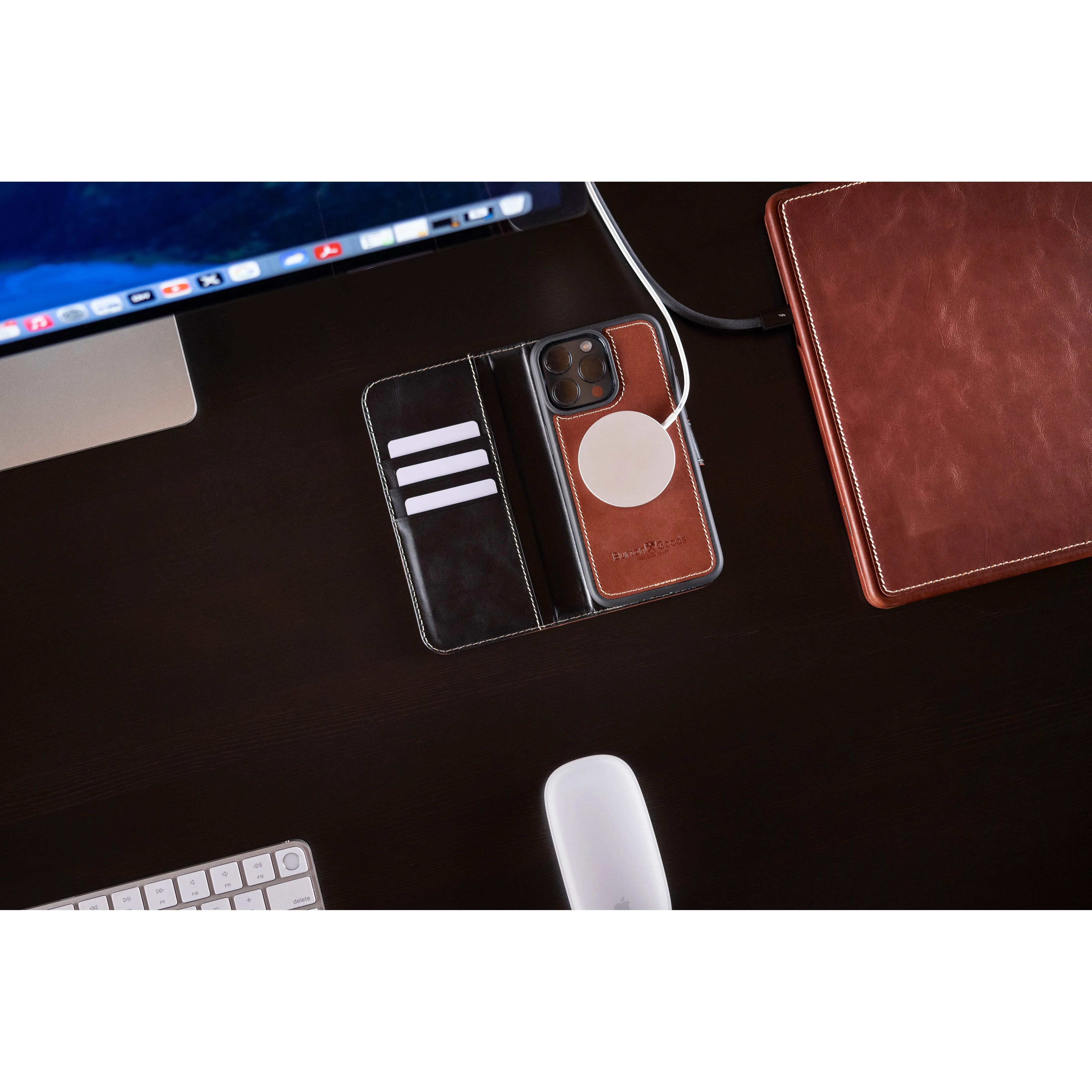 Modern Pocket Book Wallet Case For iPhone 15 Pro Max - Image 10