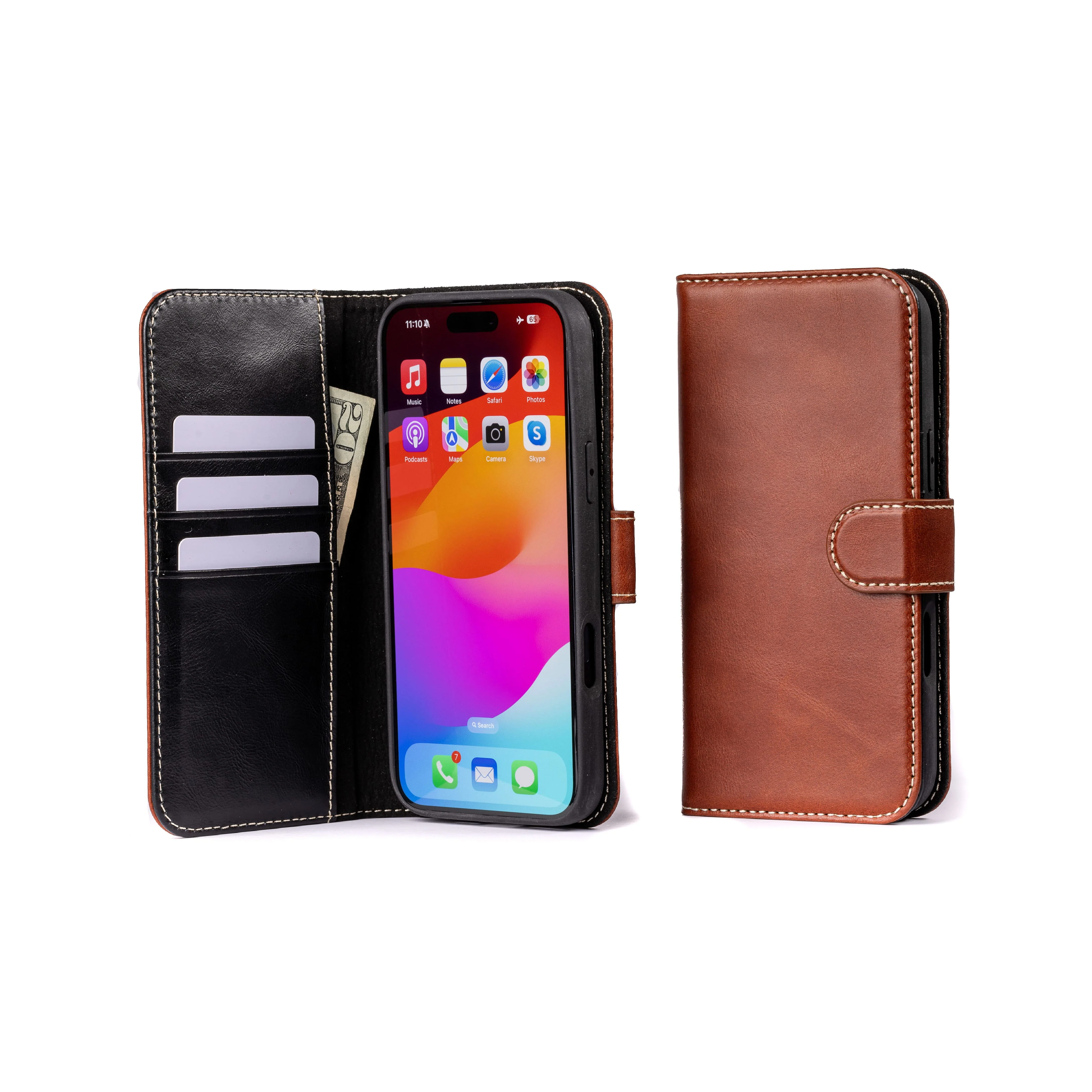 Modern Pocket Book Wallet Case For iPhone 16 Pro Max - Image 16
