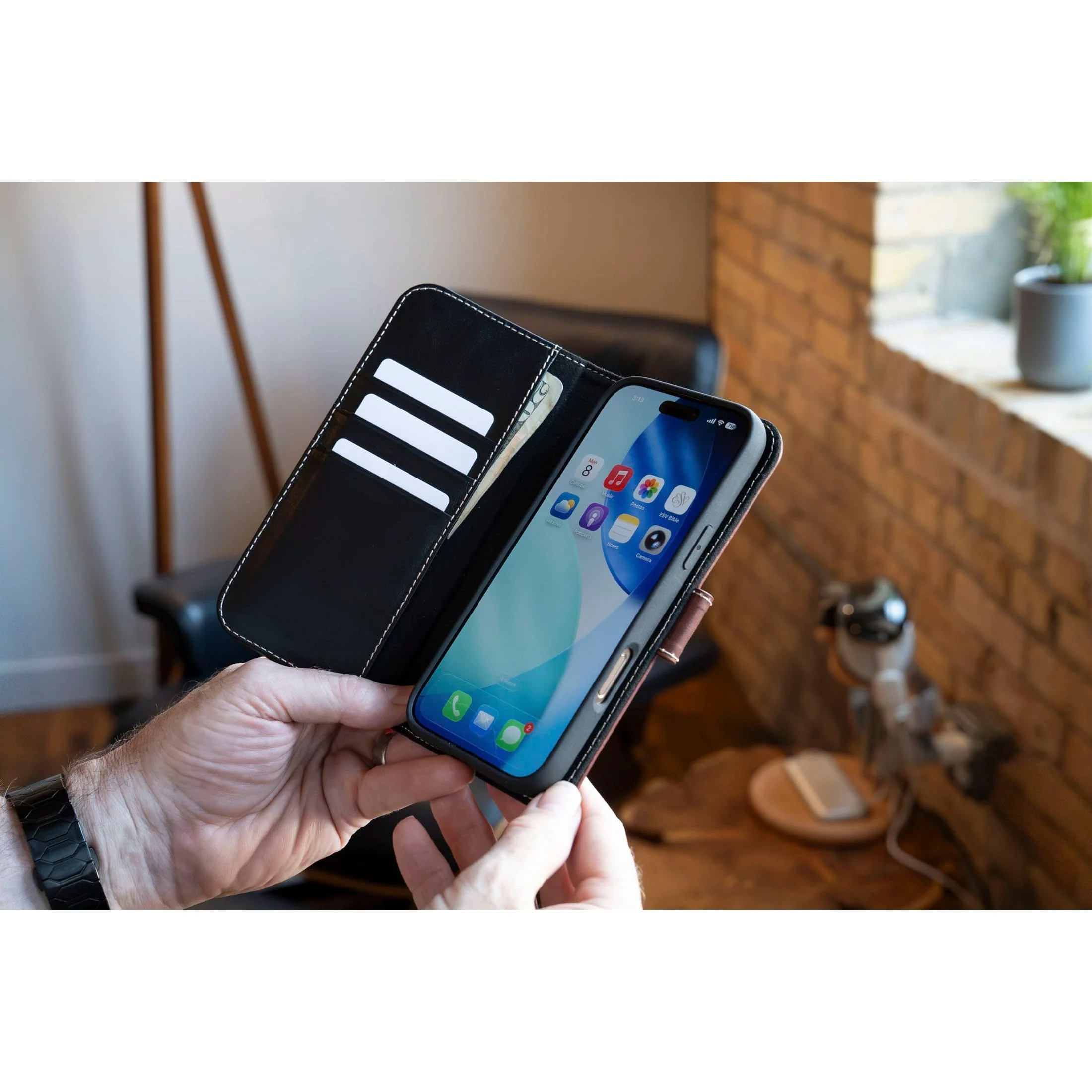 Modern Pocket Book Wallet Case For iPhone 17 Pro Max - Image 13