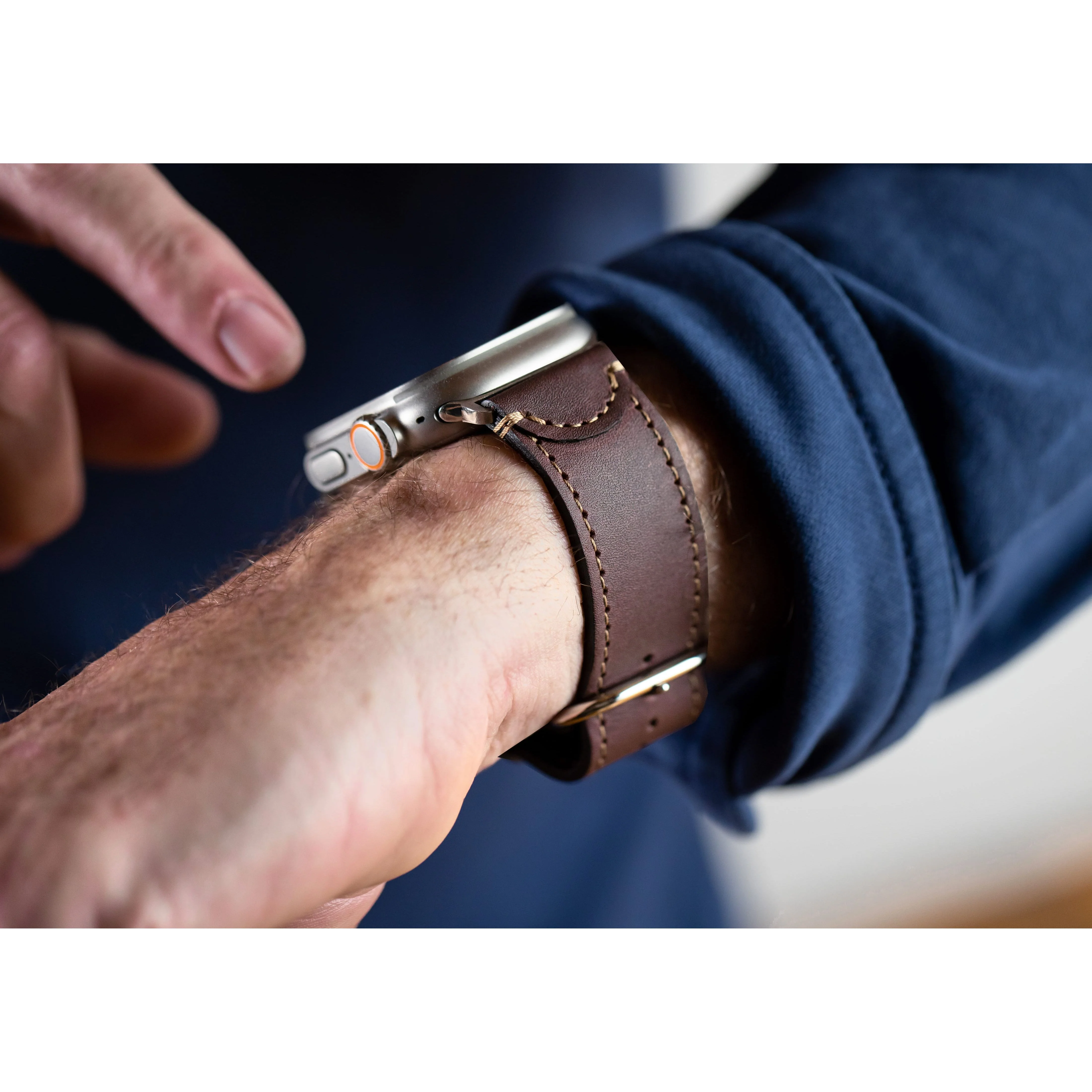 Ultra Leather Band For Apple Watch - Image 6
