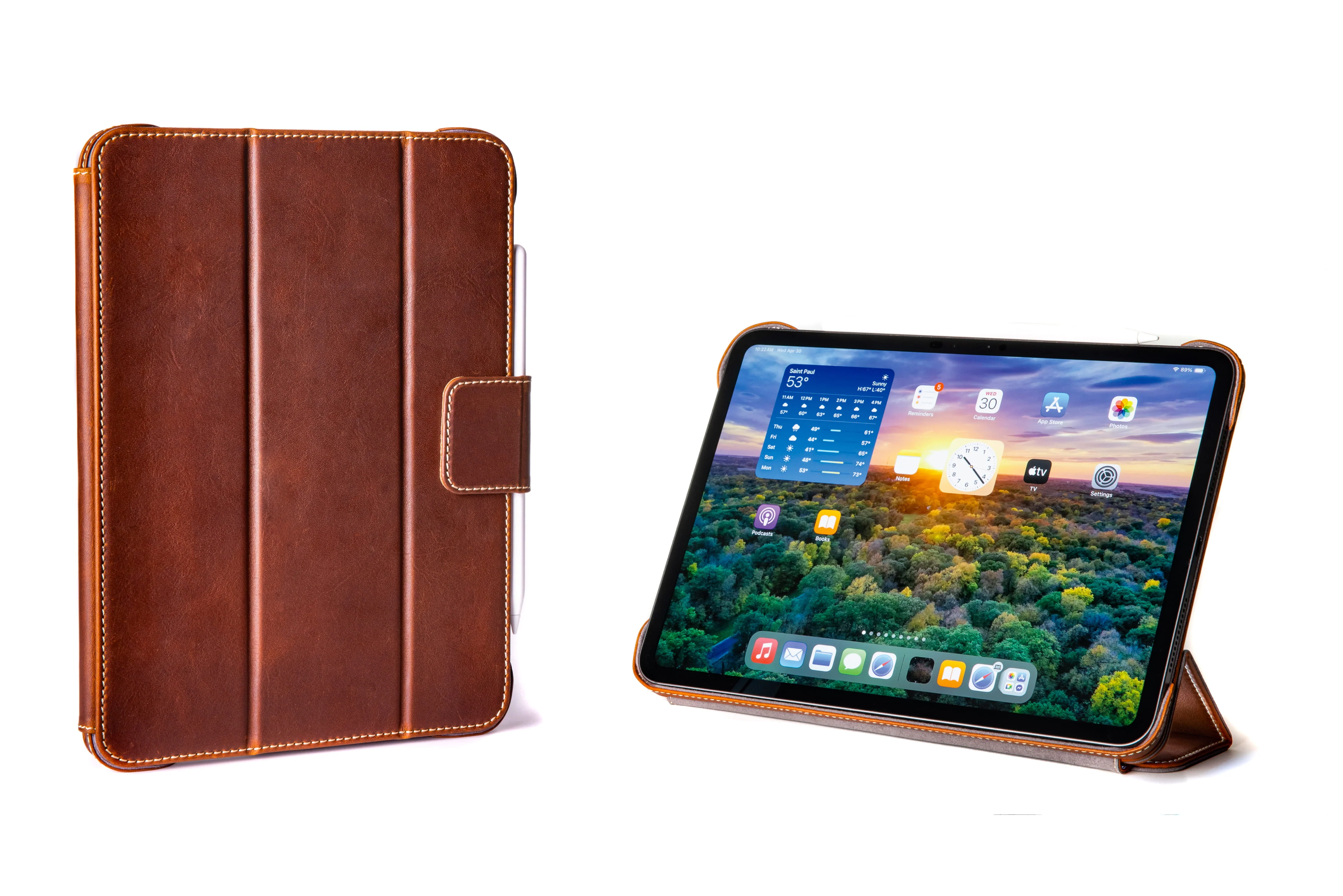 Slim Magnetic Leather Case M5 / M4 iPad Pro 11" - Image 18