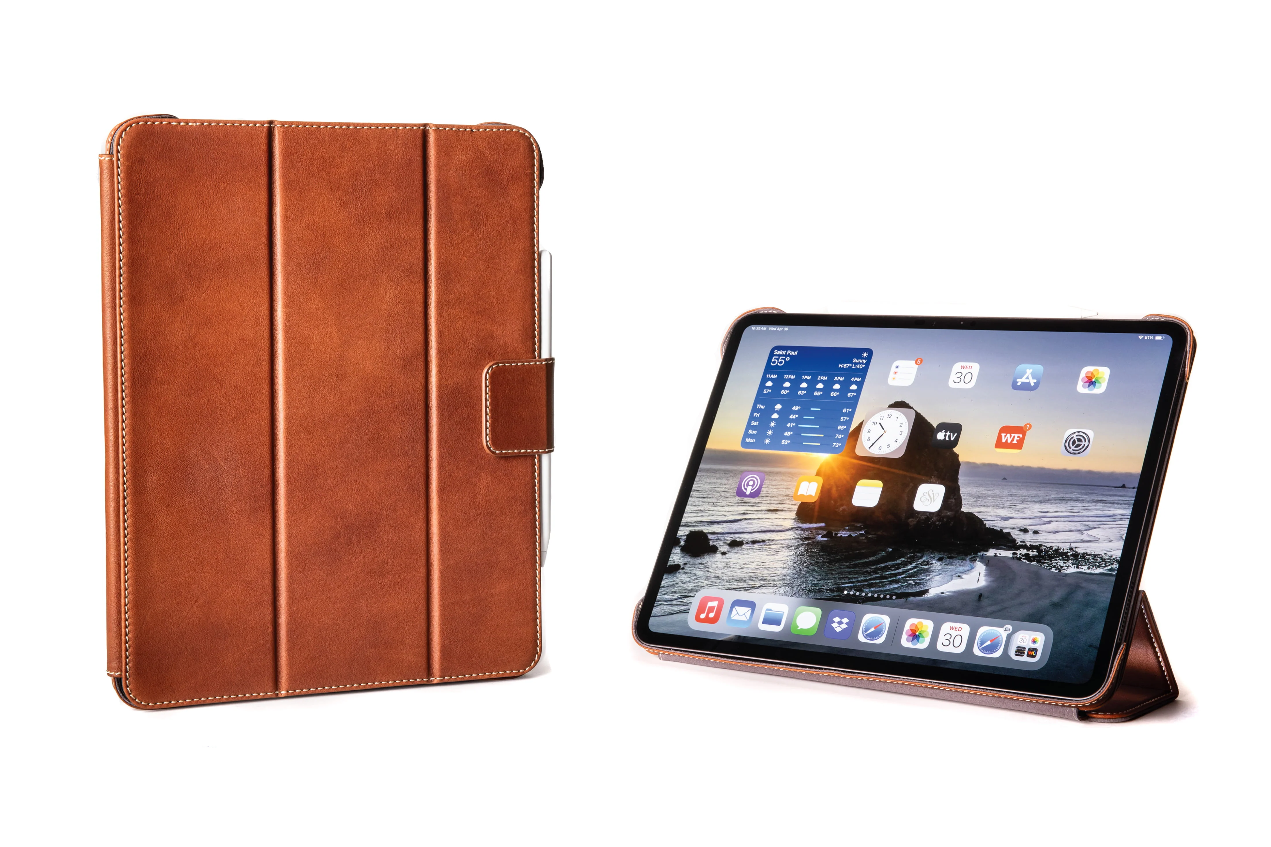 Slim Magnetic Leather iPad Case M5 / M4 iPad Pro 13" - Image 20