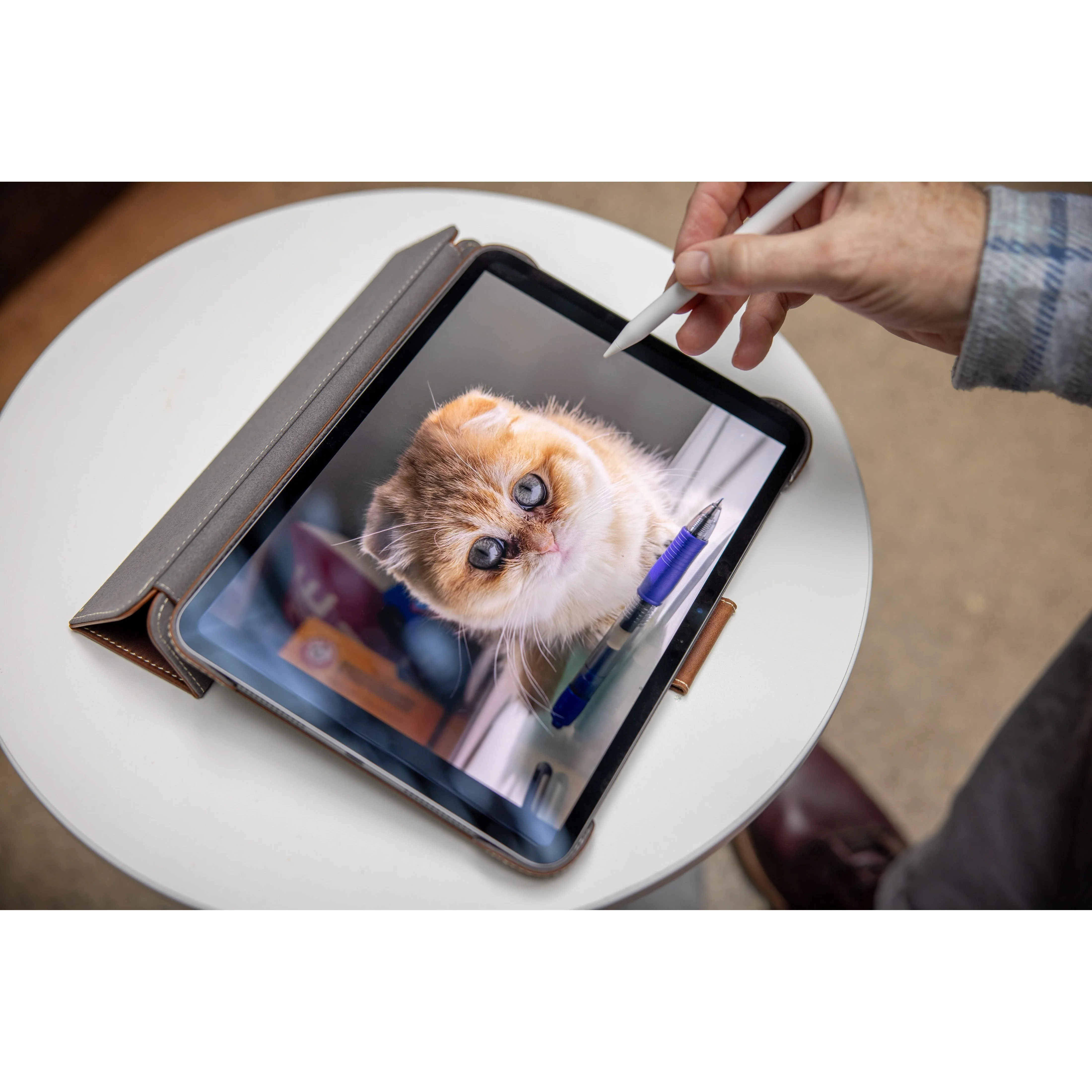 Slim Magnetic Leather iPad Case M5 / M4 iPad Pro 13" - Image 5