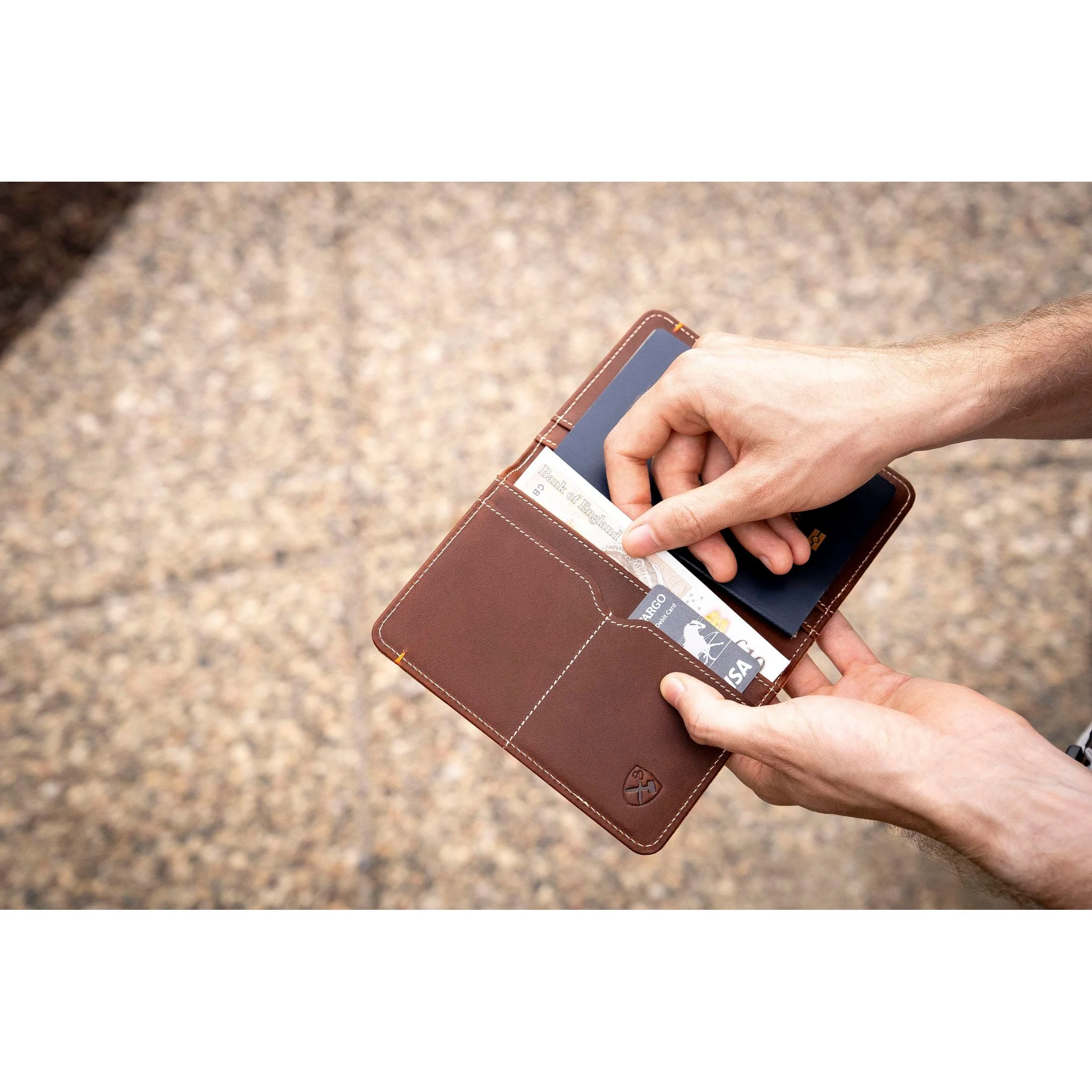 Slim Passport Leather Wallet - Image 12