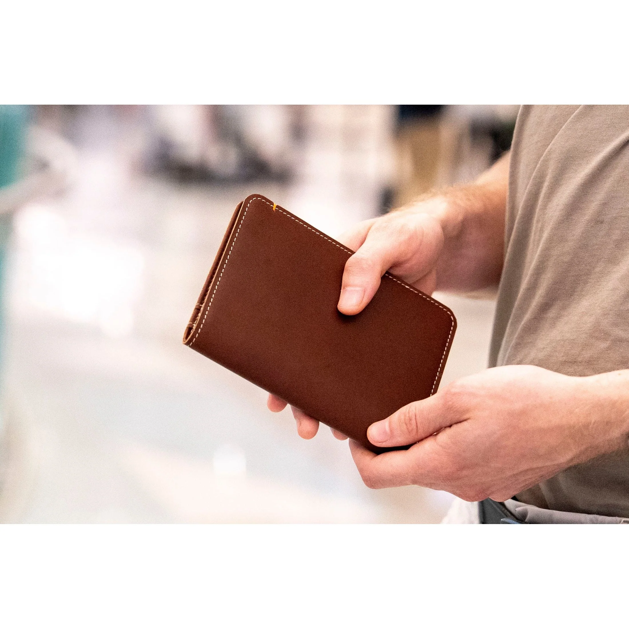 Slim Passport Leather Wallet - Image 13