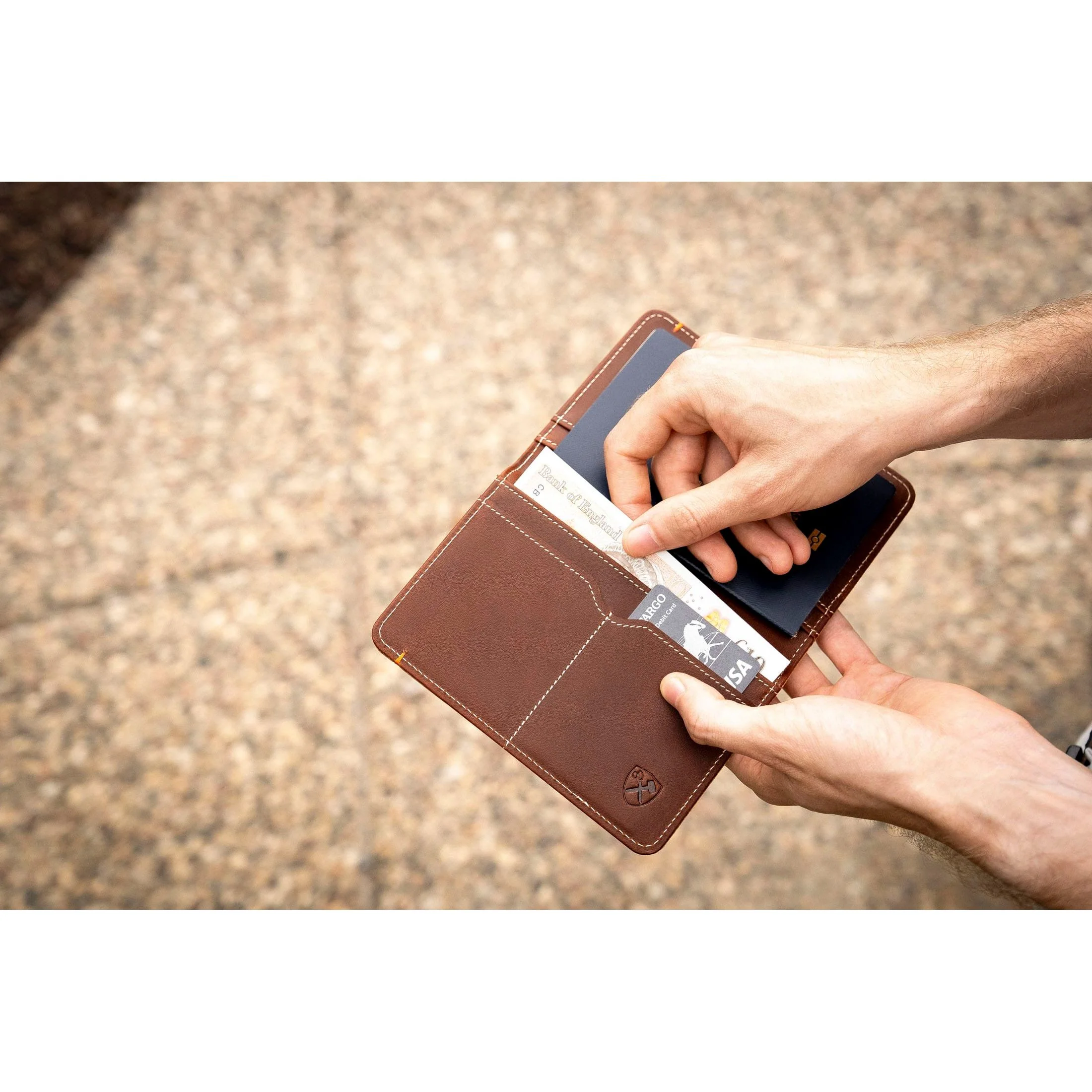 Slim Passport Leather Wallet - Image 4