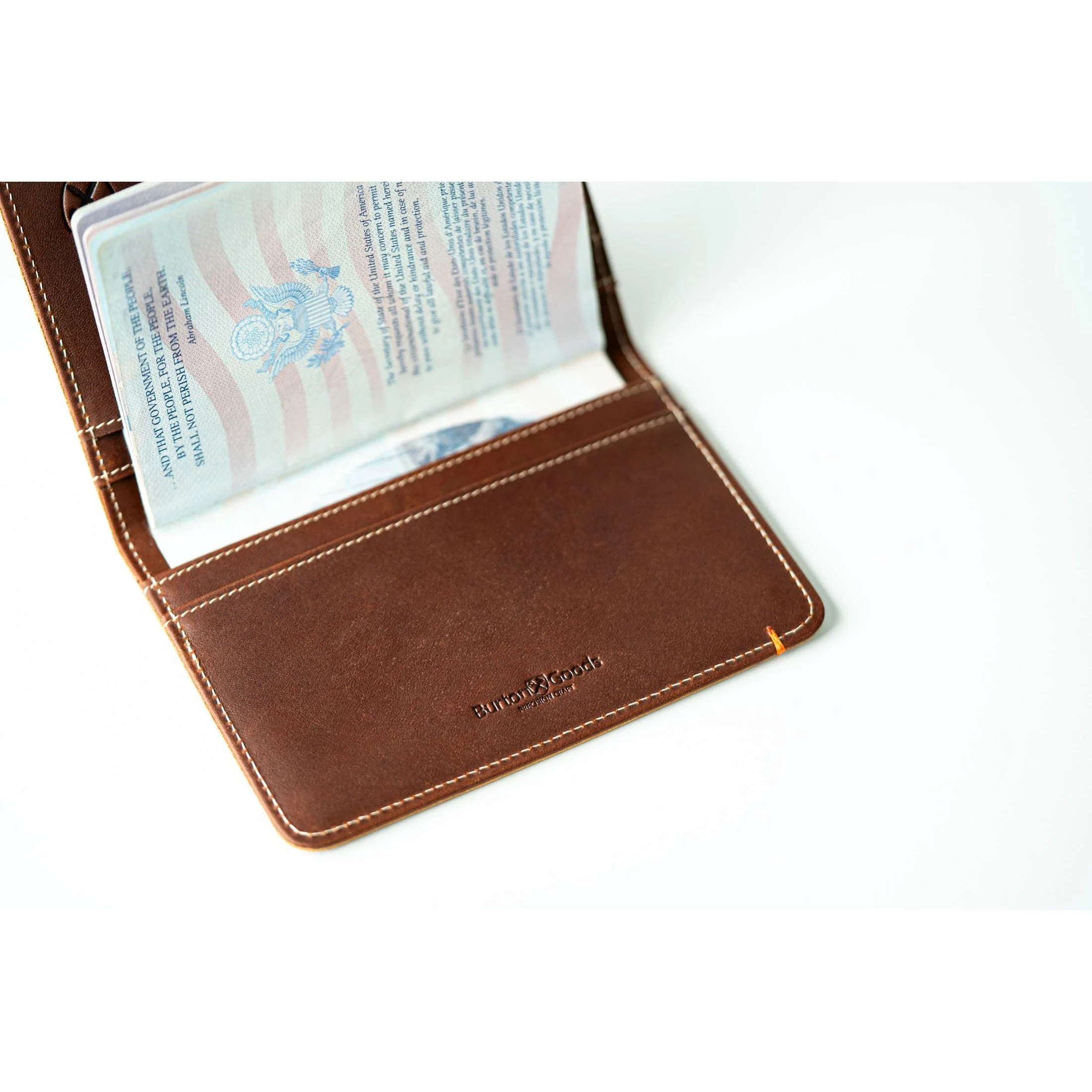 Slim Passport Leather Wallet - Image 5