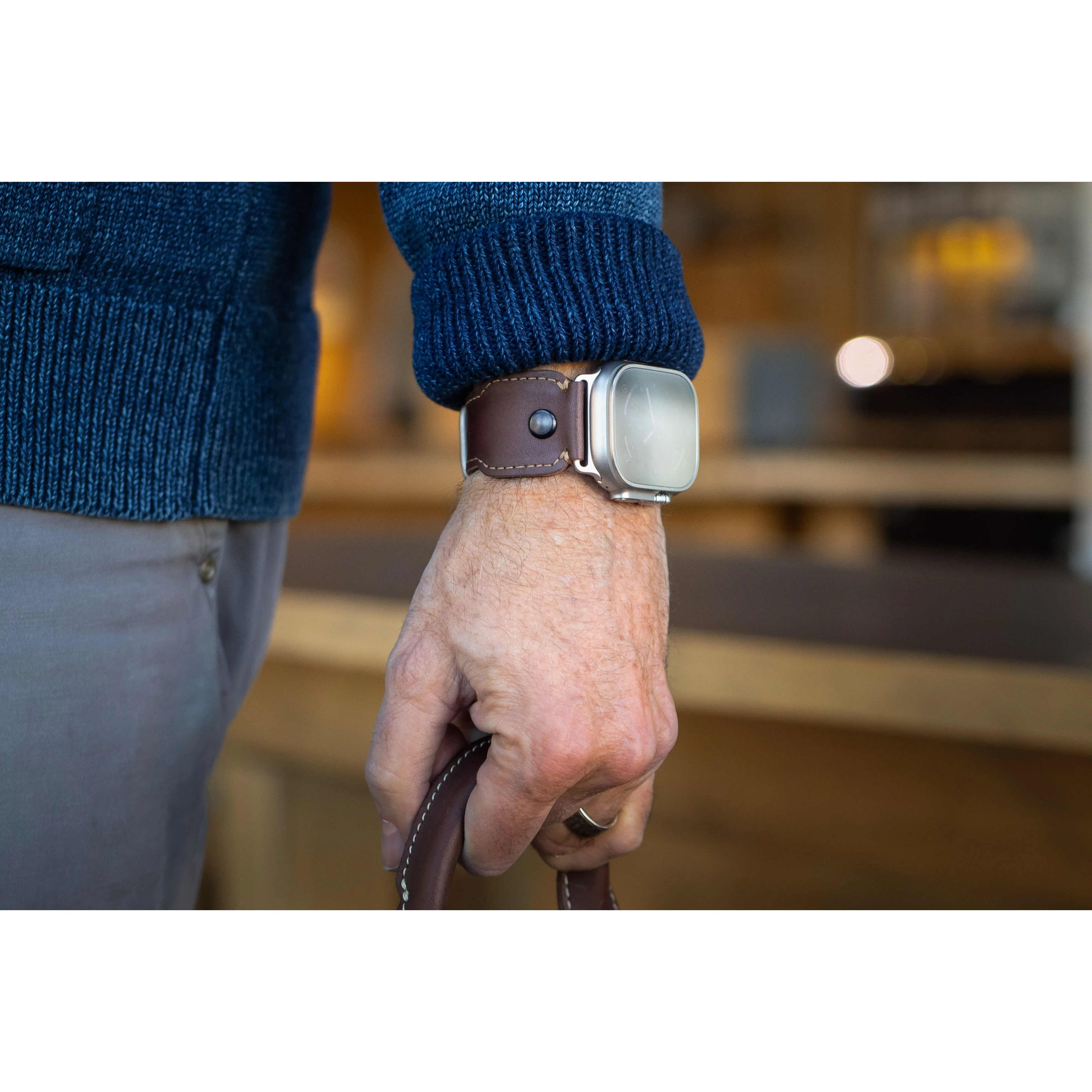 The Pilot Leather Strap For Apple Watch and Watch Ultra - Image 6