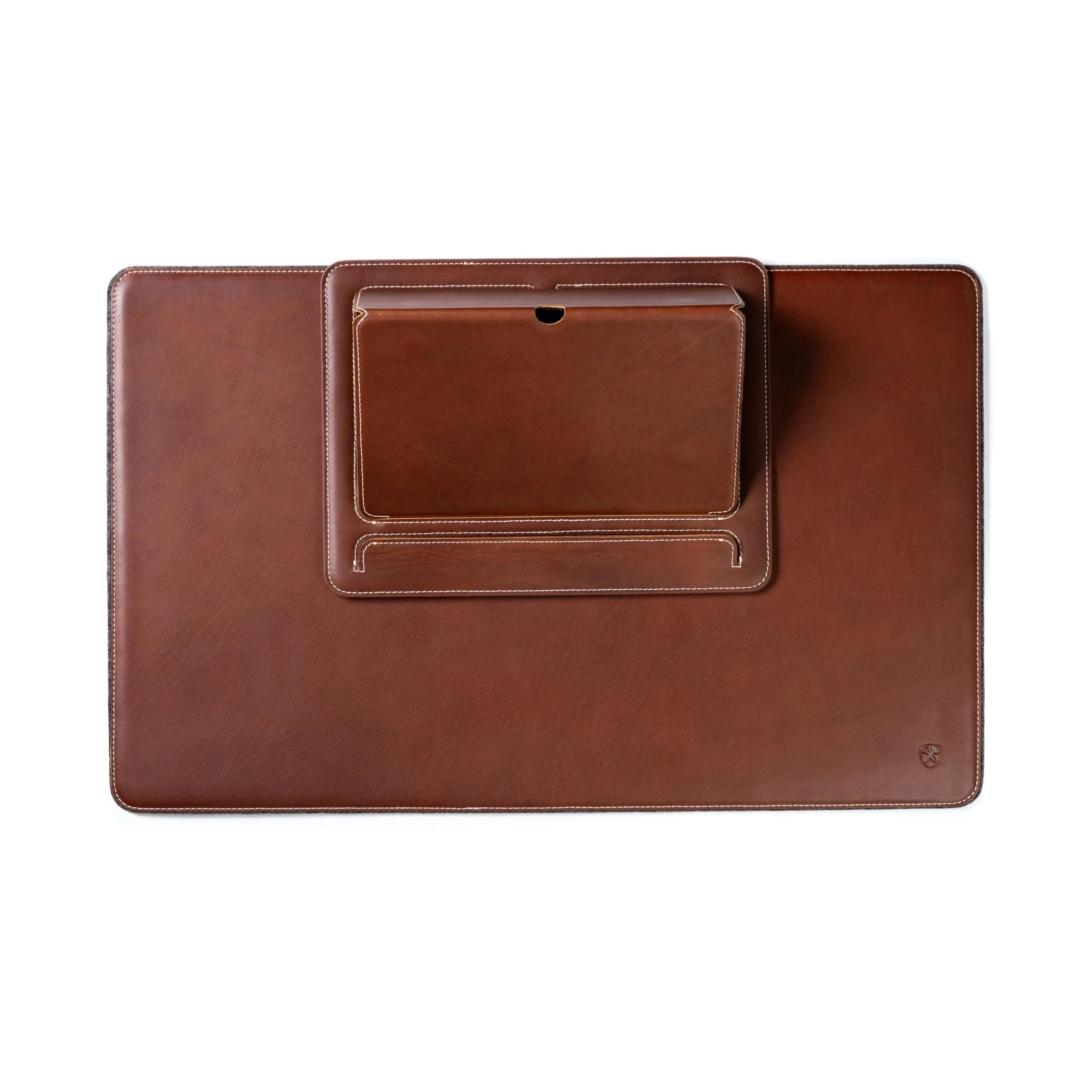 Travel And Desk Leather Laptop Stand - Image 6