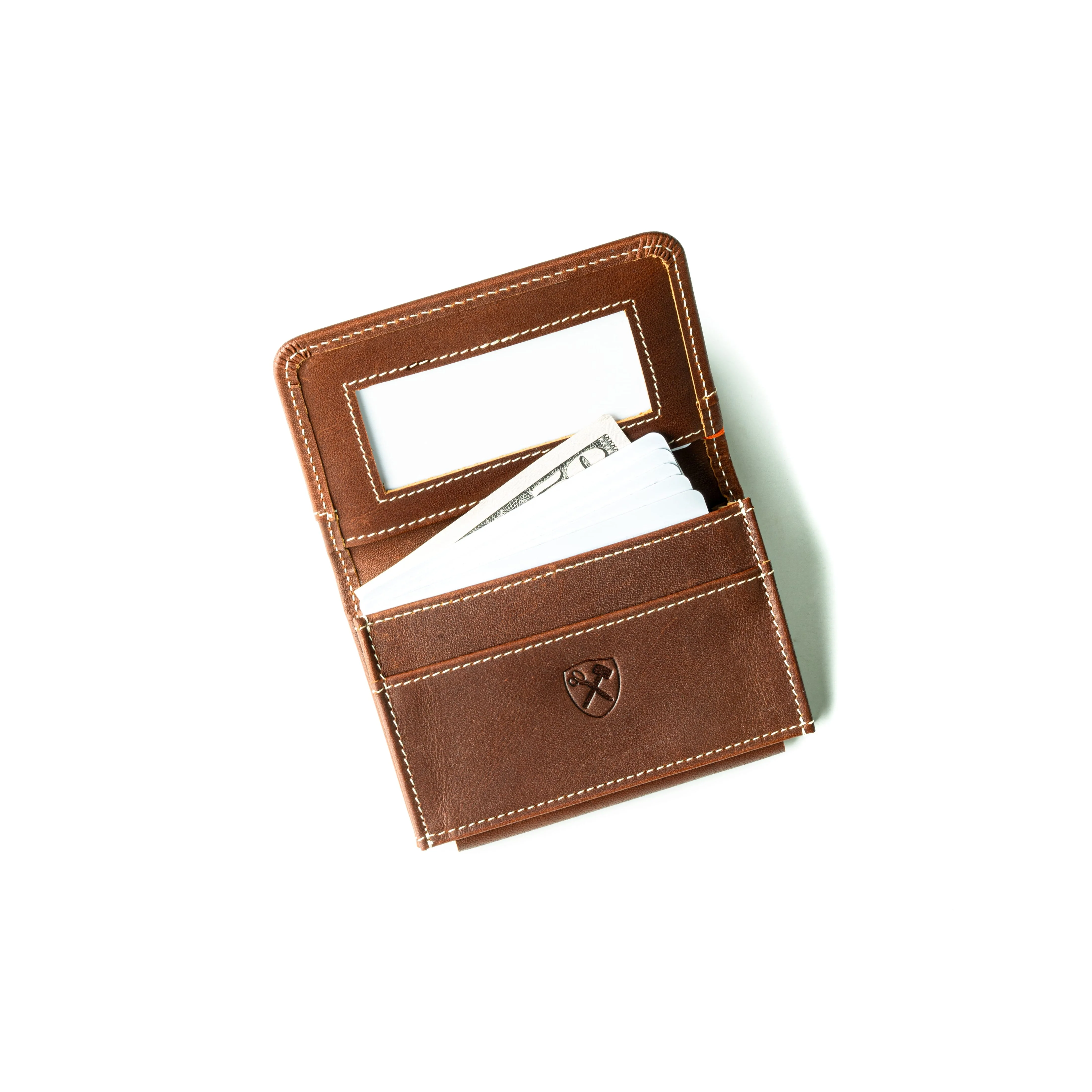 Ultra Compact Bi-Fold Leather Wallet - Image 10