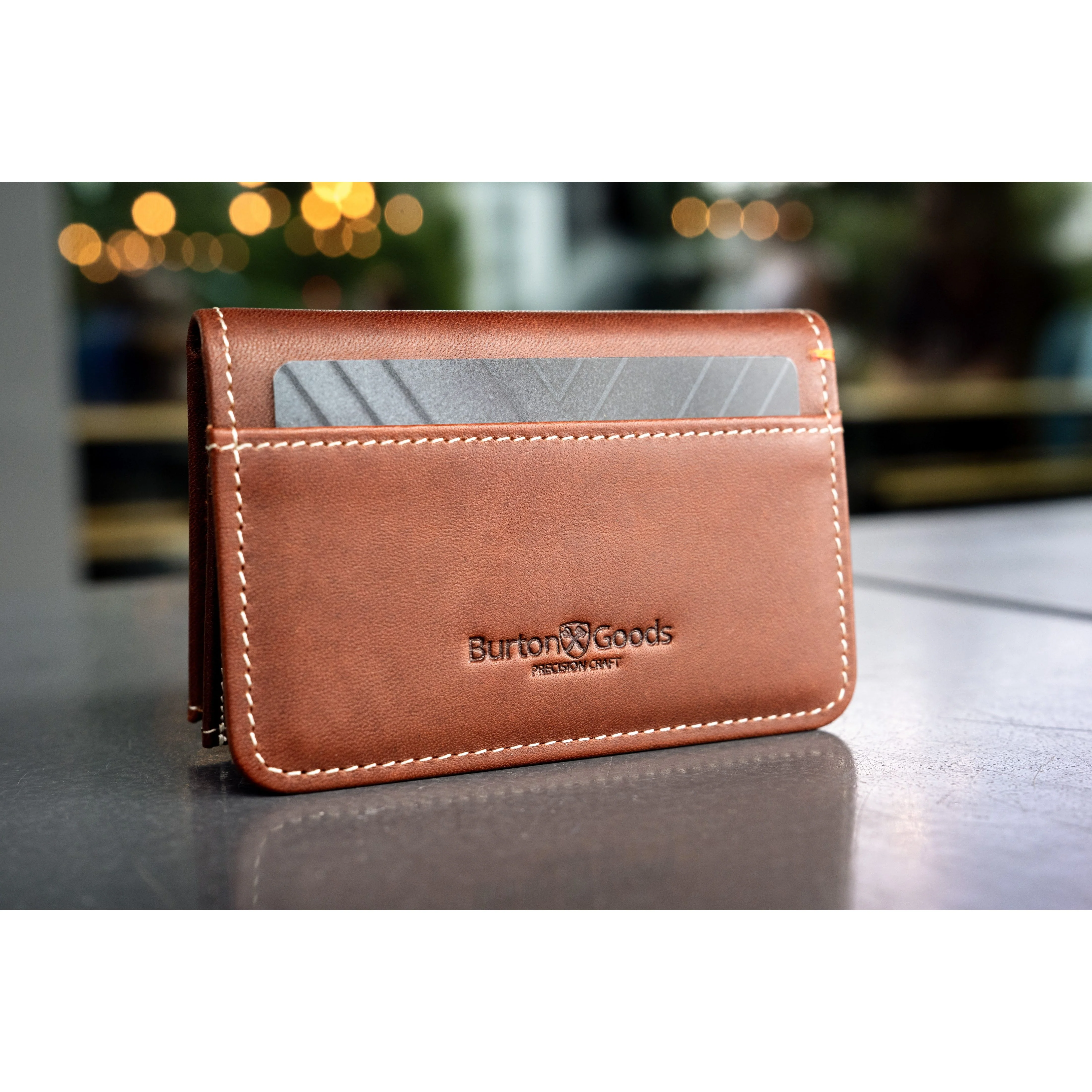 Ultra Compact Bi-Fold Leather Wallet - Image 6